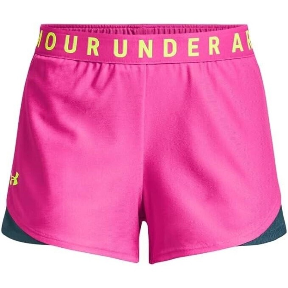 Under Armour Play Up 3.0 Shorts Womens M Bright Pink Gym Athletic NEW